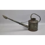 A Vintage Galvanised Long Spouted One Gallon Watering Can