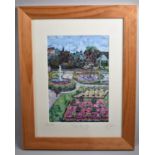 A Framed Limited Edition Print, The Dingle, Shrewsbury, 36/100, 20x29cms