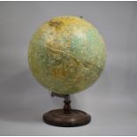 A Philips 19 inch Terrestrial Globe on Ebonised Stand with Circular Base, Condition Issues