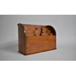 A Mid/Late 19th Century Mahogany Letter/Stationery Rack, Seven Fitted Divisions