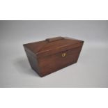 A 19th Century Mahogany Tea Caddy Box of Sarcophagus Form, now converted to Fitted Eight Division