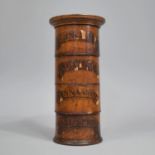 A 19th Century Four Division Treen Spice Tower for Ginger, Nutmeg, Cinnamon and Allspice. 21cms High
