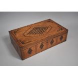 A 19th Century Cube Parquetry Inlaid Writing Slope in the Tunbridge Manne with Fitted Interior and