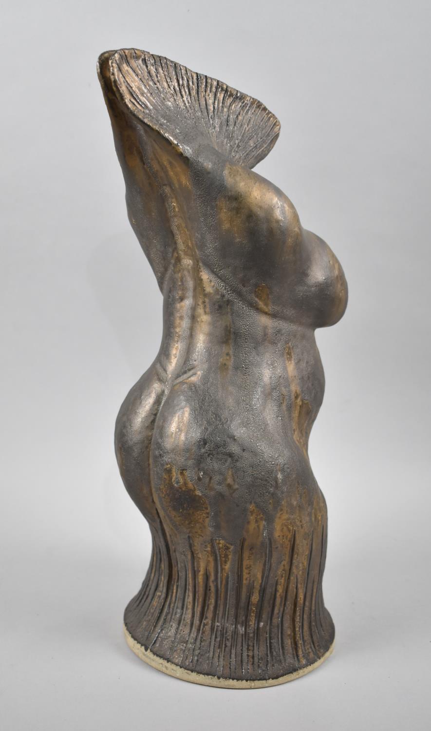 A Modernist Stoneware Torso with Bronze Glaze, 43cms High - Image 2 of 2