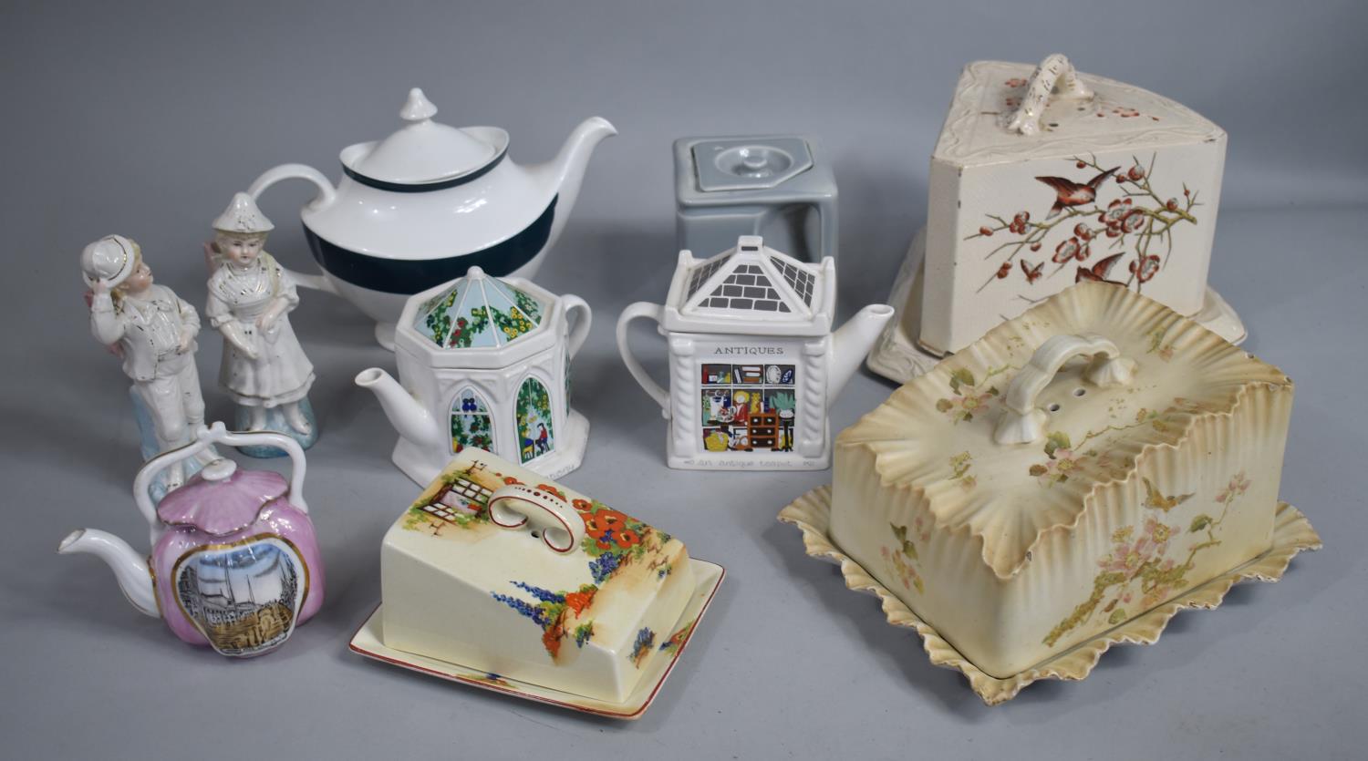 A Collection of Ceramics to Include Late 19th/Early 20th Cheese Dish and Covers, Novelty Wade