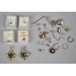 A Collection of Sterling Silver and White Metal Jewellery to Include Pendants, Earrings, Cufflinks