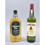 Two Bottles of Irish Whiskey, Tullamore Dew and Jameson, both 70cl