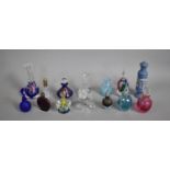 A Collection of Various Glass Perfume Bottles, Vases Etc