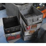 A Collection of Seven Various Tote Part Bins etc
