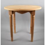 A Modern Oval Pine Occasional Table, 55cm Wide