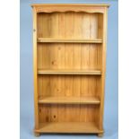A Modern Four Shelf Open Bookcase, in Need of Some Attention, 79cm wide