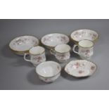 A Collection of Royal Albert Victoria Rose China to Comprise Five Bowls, Three Mugs, Sugar Bowl