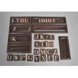 A Collection of Various Frames and Alphabet Tiles to Form Door Name Plates etc, Various Sizes