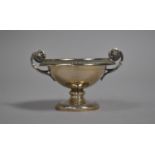 A Continental Silver Two Handled Silver Salt with Lion Masks, Stamped 800, 7cm Diameter