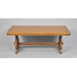 A Mid 20th Century Oak Refectory Style Coffee Table, 92x45cm