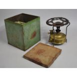 A Vintage Monitor Brass Cooking Stove in Tin Box