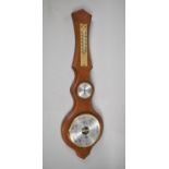 A Modern Combination Wheel Barometer, the Weather Master, 50cm high