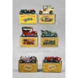 A Collection of Six Boxed Matchbox Models of Yesteryear C.1950-60