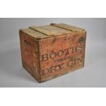 A Vintage Metal Booth's Dry Gin Bottle Carrier, 42cm wide