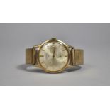 A 9ct Gold Cased Rotary Watch with Gold Plated Expandable Bracelet
