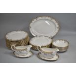 A Royal Doulton Lynnewood Dinner Service to Comprise Twenty-three Large Plates, Two Sauce Boats