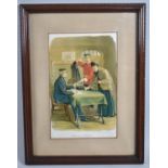 A Framed Print, Her Last Shilling After Ralph Hedley, 18x28cm