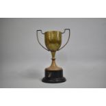 A Two Handled Memorial Trophy for Chapel House Farm Banks Road Allotments, 35cm high