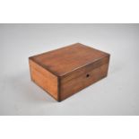 An Edwardian Mahogany Work Box 20x14x8cm High