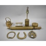 A Small Collection of Brass Ornaments and Garden Spray