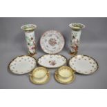 A Collection of Various 19th Century and Later Hand Painted Ceramics to Comprise Cauldon Spill