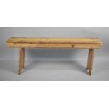 A Vintage Pine Bench, 132cm Long