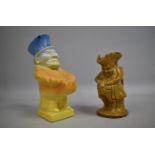 A Treacle Glazed Toby Jug Together with Character Jug