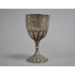 A North Indian or Persian White Metal Goblet, 11cm high