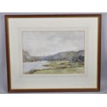 A Framed Watercolour, River Scene by S I Hertford, 35x23cm