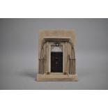 A Limited Edition Resin Model of the Door to No.10 Downing Street, 20.5cm high