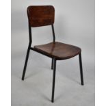 A Modern Metal Framed Industrial Style Side Chair
