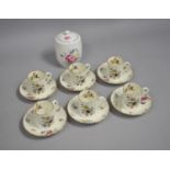 A Royal Worcester Roanoke Pattern Coffee Set Together with a Coalport Shrewsbury Pattern Lidded Pot