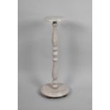 A Sponge Painted Circular Topped Torchere Stand, 77cm high