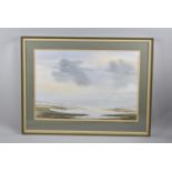 A Framed Watercolour, The River Stour by P C Fry, 54x57cm