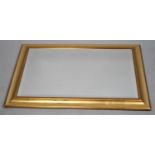 A Modern Large Rectangular Wall Mirror, 90x63cm