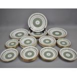 A Part Set of Spode Provence Pattern Dinner Wares to Comprise Twelve Large Dinner Plates, Twelve