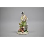 A 20th Century Desdon Figure of Piper with Sheep, 18cm high