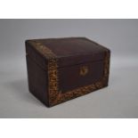 A Late Victorian/Edwardian Stationery Box with Four Section Interior Containing Envelopes etc,