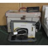 A Vintage Jones Electric Sewing Machine, Untested