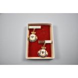 Two Enamelled Medallions for Ten and Fifteen Year Service to Ulster Savings