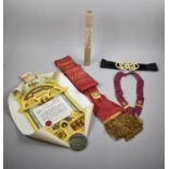 A Collection RAOB and Other Ephemera to Include Sashes, Certificate, Ladies Belt etc