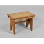 A Mid 20th Century Plywood Rectangular Stool, 45cm wide