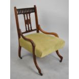 An Edwardian Mahogany Framed Ladies Nursing Chair