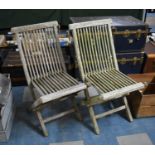 A Pair of Vintage Folding Garden Chairs