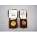 Two Cased Medallions, Plymouth Musical Festival